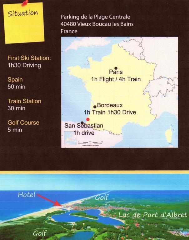 Hotel De La Pomme De Pin Vieux-Boucau-les-Bains Esterno foto